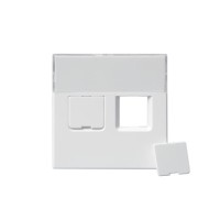 2TKA000609G1 Накладка для 2хRJ45, Impressivo, белый