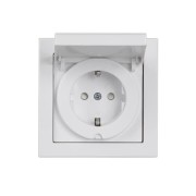 2TKA000698G1 Розетка SCHUKO с заземлением, 16А / 250В, зажимные клеммы, серия Impressivo, белый, IP44