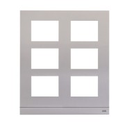 2TMA070130A0015 Рамка станции вызова, размер 1/5, серебристый