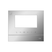 2TMA070130S0012 Рамка для абонентского устройства 4,3, серебристый глянцевый, с символом индукционной петли