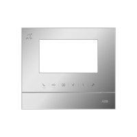 2TMA070130S0012 Рамка для абонентского устройства 4,3, серебристый глянцевый, с символом индукционной петли