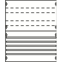 2V02A Панель с системой шин 250А 2ряда/4рейки