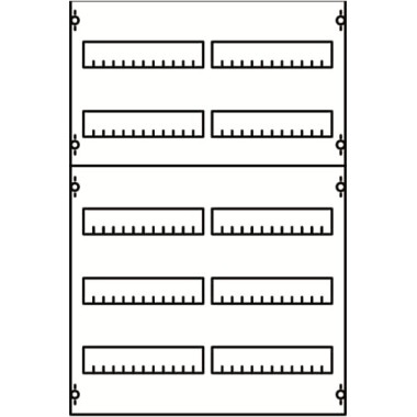 2V1A Панель для модульных уст-в 2ряда/5реек