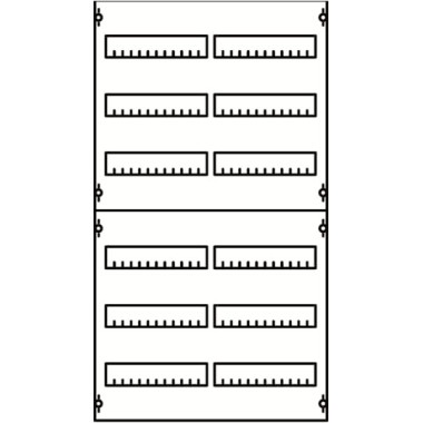 2V23A Панель для модульных уст-в 2ряда/6реек