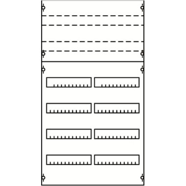 2V2KA Панель для модульных уст-в 2ряда/6реек