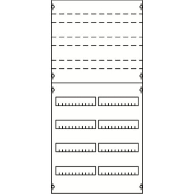 2V3KA Панель для модульных уст-в 2ряда/7реек