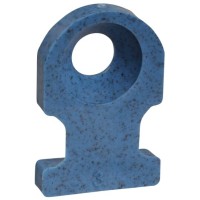 7TAG009660R0008 Основание монтажное, обнаруж., винт, ПА 66, синий, 19.1х12.7мм, 4.8мм, TC102-NDT