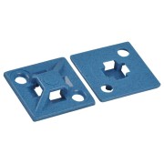 7TAG009660R0023 Основание монт. обнаруж. д/перекрест.монтажа, самоклеющ/винт, ПА 66, синий, 19.1х19.1мм, 3.6мм, TC5344A-NDT