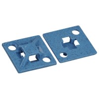 7TAG009660R0024 Основание монт. обнаруж. д/перекрест.монтажа, самоклеющ/винт, РР, синий, 19.1х19.1мм, 3.6мм, TC5344A-PDT