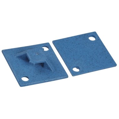 7TAG009660R0026 Основание монт. обнаруж. д/перекрест.монтажа, самоклеющ/винт, РР, синий, 29х29мм, 7.6мм, TC5347A-PDT