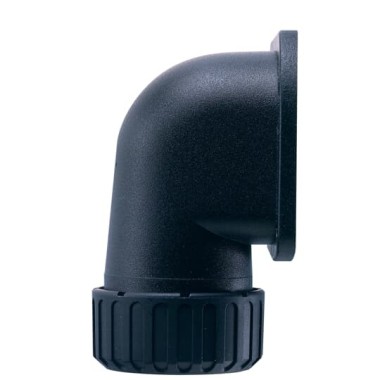 7TCA296000R1542 Фланец ASC42/FL/90/BL, 90°, полиамид 66, черный, d42, 2 шт. в пачке