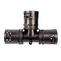 7TCA296170R0195 Ответвитель AT161628/T/BLY, T-образный, полиамид 66/эластомер, черный/желтый, d16/d16/d28, 10 шт. в пачке