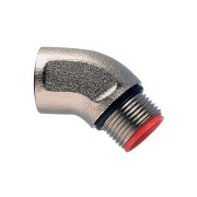 7TCA296030R0006 Фитинг B/M16/45, 45°, никелированная латунь, резьба M16, 10 шт. в пачке