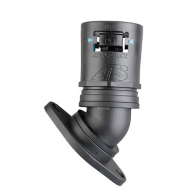 7TCA296170R0088 Фланец AT16/FL/45/BLB, 45°, полиамид 66/эластомер, черный/голубой, d16, 10 шт. в пачке