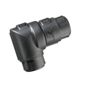 7TCA298010R0232 Разъем AMP CI, нейлон 6, черный, d10мм, угол 90, CI10-90-AS2