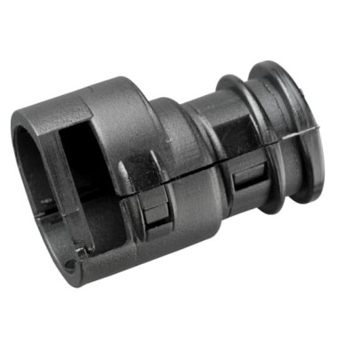 7TCA298010R0185 Разъем угловой CI08-90-MP3,нейлон 6,черный,d8мм