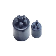 7TCA298010R0410 Заглушка с отверстиями EK, нейлон 6, черный, d8мм, EK03-08