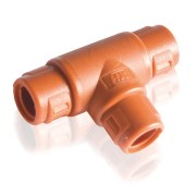 7TCA298010R1152 Т-фитинг TPH202016,нейлон 6,оранжевый,d20мм,d20мм,d16мм