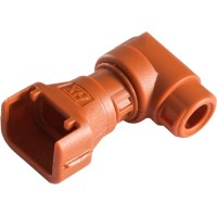 7TCA298010R1124 Разъем угловой CIH12-90-FCI04,нейлон 6,оранжевый,d12мм,угол 90