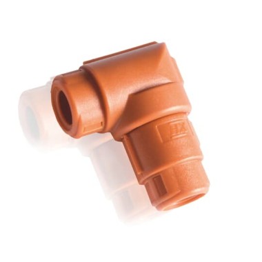 7TCA298010R1133 Разъем высокотемпер.CIH08-90-AM2,нейлон 6,оранжевый,d8мм