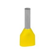 7TCA301140R0337 Наконечник каб. 2FER1008P-G, медь лужен./полипропилен, втулка, двойной, желтый, 2x1мм2, 8мм, 500 шт. в пачке