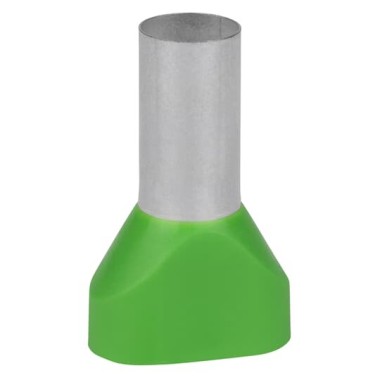 7TCA301140R0356 Наконечник каб. 2FER16016P-G, медь лужен./полипропилен, втулка, двойной, зеленый, 2х16мм2, 16мм, 50 шт. в пачке