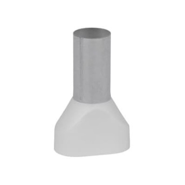 7TCA301140R0405 Наконечник каб. 2FER16016P-F, медь лужен./полипропилен, втулка, двойной, прозрачный, 2х16мм2, 16мм, 50 шт. в пачке