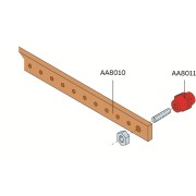 AA8010 Шина медная 20x5мм ШхВ L=1000мм (1упак=4шт)
