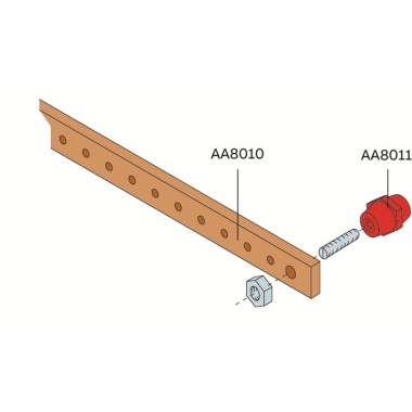 AA8011 Изолятор шины (1упак=5шт) AA8011 Изолятор шины (1упак=5шт)
