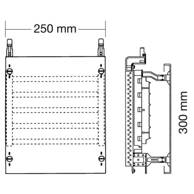ED61SA Модуль с шинной системой 1ряд/2 рейки