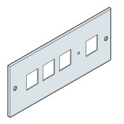 EH3496K Панель под 4 изм устр-ва 96x96 200x800мм ВхШ