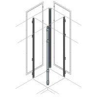 EM1805 Стойки каркаса угловой секции с петлями H=1800мм (4шт)