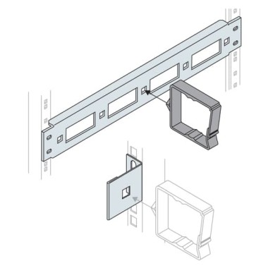 EV0081 Кронштейн для каб.держателей,5шт.
