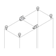 EV1007 Рым-болты усиленные для сдвоенных шкафов(2шт)