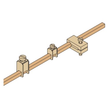 EV1117 Крепление кабеля d0.5-16мм2 на шину EV1115 (100шт)