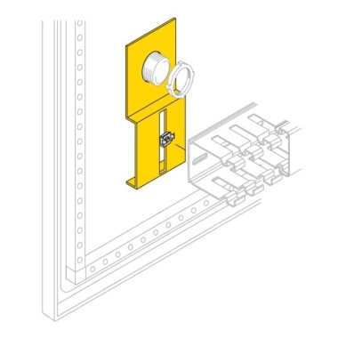 EV1131 Кронштейн для перф. кабель-канала на кнопку.d22 (100шт)