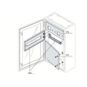 PS2476K Панель для измер.приборов 185х400мм ВхШ для шкафов SR