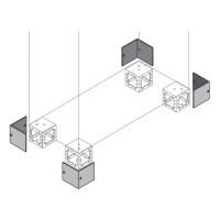 ZN1040 Крышка цоколя с логотипом АББ, 4 шт.