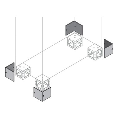 ZN1040 Крышка цоколя с логотипом АББ, 4 шт.