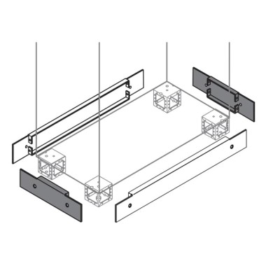 ZN5000 Фланец цоколя бок. 100x500мм ВхГ (2шт) ZN5000 Фланец цоколя бок. 100x500мм ВхГ (2шт)