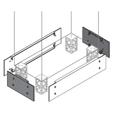 ZN5002 Фланец цоколя 200х500мм ВхШ, 2 шт. ZN5002 Фланец цоколя 200х500мм ВхШ, 2 шт.