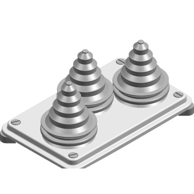 ZW456 Фланец д/шк.типа R и W с каб. сальниками ZW456 Фланец д/шк.типа R и W с каб. сальниками