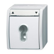 2CKA001101A0924 Выключатель жалюзи с ключом (для замка) 2-полюсный, IP44, серия ocean, цвет альпийский белый