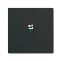 2CKA006220A0621 Клавиша одинарная free@home, сцена, future, цвет чёрный бархат