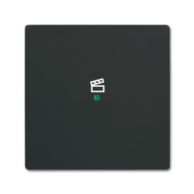 2CKA006220A0621 Клавиша одинарная free@home, сцена, future, цвет чёрный бархат