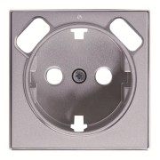 2CLA858830A1301 Накладка для розетки SCHUKO с 2хUSB ЗУ, арт.8188.3, серия SKY, цвет серебряный