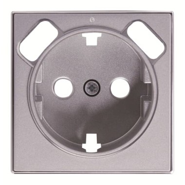 2CLA858830A1301 Накладка для розетки SCHUKO с 2хUSB ЗУ, арт.8188.3, серия SKY, цвет серебряный