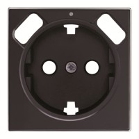 2CLA858830A1501 Накладка для розетки SCHUKO с 2хUSB ЗУ, арт.8188.3, серия SKY, цвет чёрный бархат