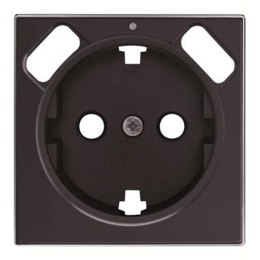 2CLA858830A1501 Накладка для розетки SCHUKO с 2хUSB ЗУ, арт.8188.3, серия SKY, цвет чёрный бархат