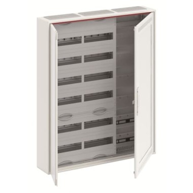 2CPX052226R9999 Шкаф 144М навесной с медиапанелями IP30, 950x800x160 между DIN-рейками 125 мм и самозажимными клеммами N/PE и Wi-Fi дверью с вент. отверстиями ComfortLine CA36VMW